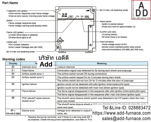 Azbil BC-20 Series Burner Controller (8)